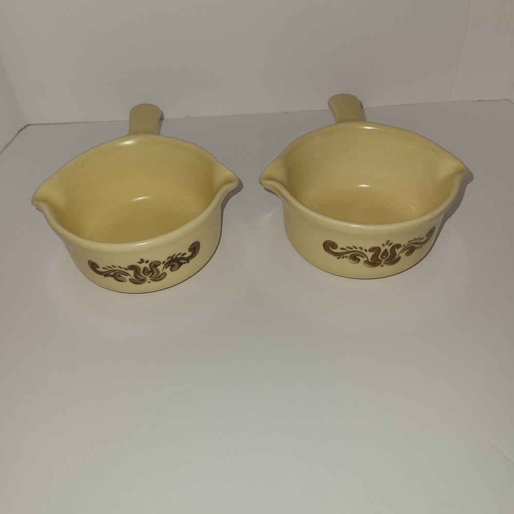 Pfaltzgraff Cream and Brown Serveware Set
